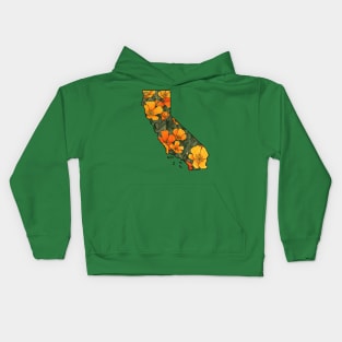 California Poppies Kids Hoodie